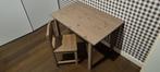 kindertafel 75x50x50cm (lxbxh) met stoel, Kinderen en Baby's, Kinderkamer | Tafels en Stoelen, Ophalen, Zo goed als nieuw, Tafel(s) en Stoel(en)