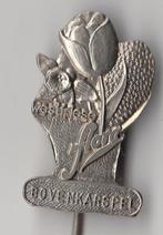 Bovenkarspel Westfriese Flora Friesland Tulp speldje, Verzamelen, Gebruikt, Niet vindbaar, Niet vindbaar, Speldje of Pin