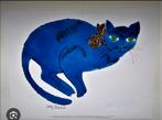 Andy Warhol "BLUE CAT", Ophalen of Verzenden
