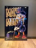 Scrooge McDuck 'Make Money' Plexiglas schilderij, Ophalen of Verzenden