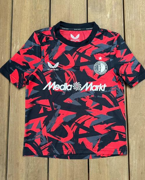 Feyenoord Pre-Match shirt kids maat 128 (2025), Sport en Fitness, Voetbal, Zo goed als nieuw, Shirt, Maat XS of kleiner, Ophalen of Verzenden