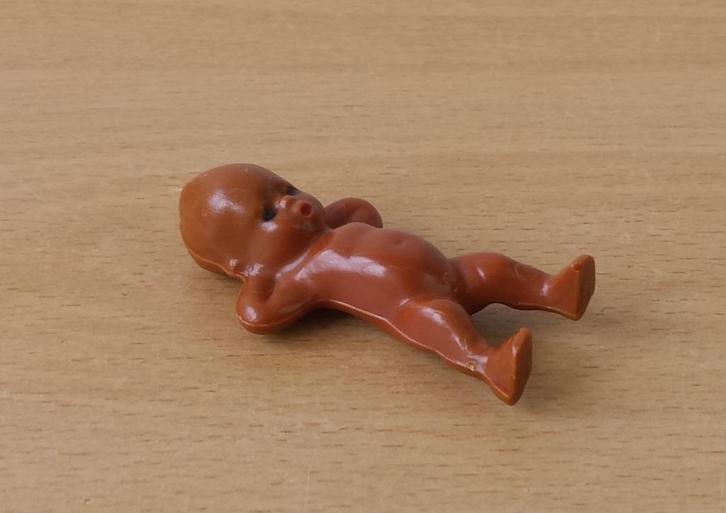 Klein Kewpie Poppetje - 5,5 cm - Made in USA, Verzamelen, Poppen, Gebruikt, Pop, Ophalen of Verzenden