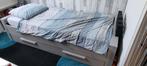 1 persoons bed met grote lade, Huis en Inrichting, Slaapkamer | Bedden, 90 cm, Eenpersoons, Wit, Ophalen of Verzenden