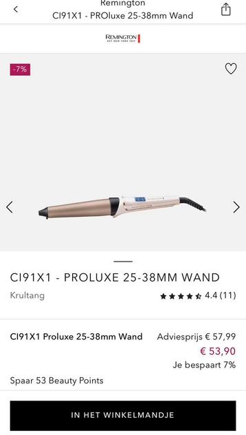 Remington CI91X1 - PROluxe 25-38mm Wand beschikbaar voor biedingen