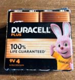 Duracell Plus 9V - alkaline batterijen - 6LR61 - 4 stuks, Verzenden, Nieuw, Oplaadbaar