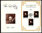 Gedenkenvelop; FDC met velletje 400 jaar Rubens 25-6-1977, Postzegels en Munten, Verzenden, Envelop