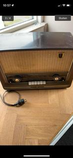 Werkende Philips oude buizen radio, Audio, Tv en Foto, Radio's, Ophalen, Gebruikt, Radio