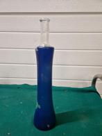 Vaas blauw glas, Ophalen of Verzenden