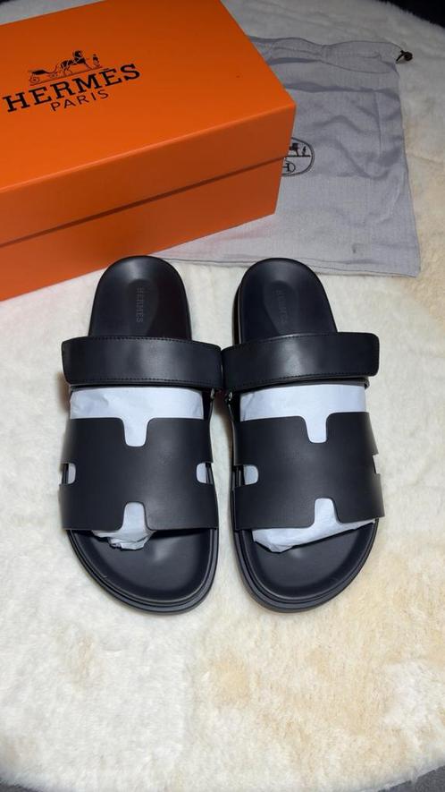 Hermes Slippers, Kleding | Heren, Schoenen, Nieuw, Slippers, Zwart, Ophalen of Verzenden
