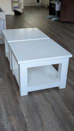 2 witte salontafels van Richmond, Huis en Inrichting, Ophalen, Gebruikt, 50 tot 100 cm, Vierkant
