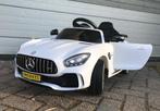 Mercedes GT-R AMG zwart 12V RC / Leder / Rubberband en MP3, Kinderen en Baby's, Speelgoed | Buiten | Voertuigen en Loopfietsen