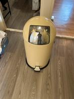 Prullenbak beige, Gebruikt, Met pedaal, 50 tot 75 cm, 40 liter of meer