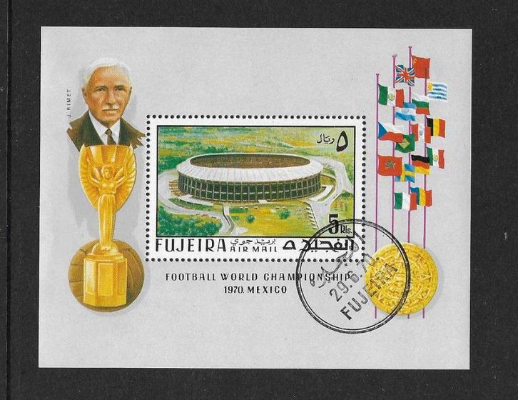 Fujairah Michel blok 27 A gestempeld, Postzegels en Munten, Postzegels | Azië, Gestempeld, Midden-Oosten, Ophalen of Verzenden