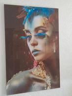 Groot Schilderij Vrouw met Glas, Ophalen of Verzenden