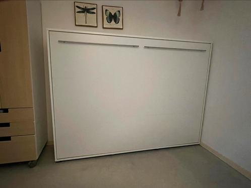 Bedkast. Opklapbaar bed. Met stevige lattenbodem. Als nieuw, Huis en Inrichting, Slaapkamer | Bedden, Zo goed als nieuw, Twijfelaar