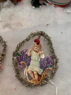 #kerst antiek tinsel ornamenten kerstboom versiering, Diversen, Kerst, Gebruikt, T, Ophalen of Verzenden, N