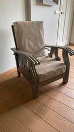 Vintage Rookstoel - Geverfd & Bekleed, Huis en Inrichting, Ophalen, 75 tot 100 cm, Zo goed als nieuw, 50 tot 75 cm