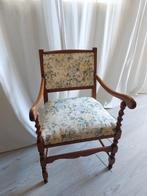 antiek stoeltje fauteuil fauteuiltje bloemenstof rozen, Ophalen