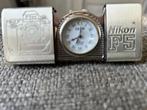 Zippo pocket clock / zakklok zeldzaam nikon F5 camera, Ophalen of Verzenden, Staal, Overige merken, 1960 of later