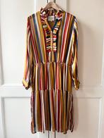 Lollys Laundry midi jurk oker/blauw/rood/glitter, maat L/40, Kleding | Dames, Jurken, Maat 38/40 (M), Blauw, Ophalen of Verzenden