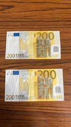 Twee 200 Euro biljetten €250/st, Postzegels en Munten, Bankbiljetten | Europa | Eurobiljetten, Ophalen of Verzenden, Overige landen