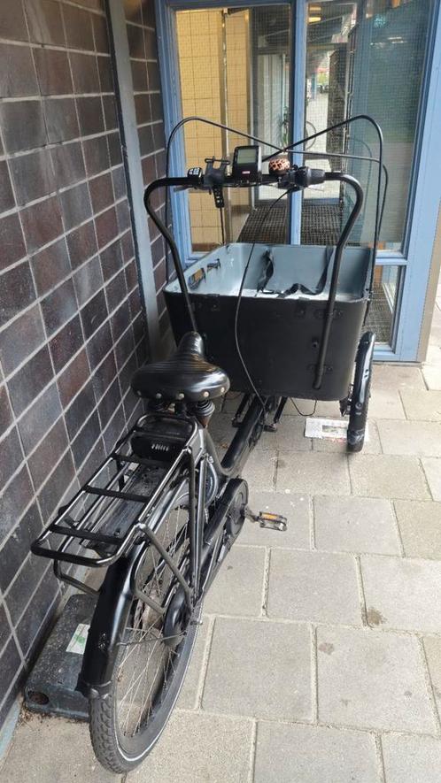 Elektrische bakfiets vogue, Fietsen en Brommers, Fietsen | Bakfietsen, Gebruikt, Overige merken, 4 kinderen of meer, Huif, Ophalen of Verzenden