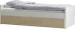 Ikea Brekke ledikant 200x90, Ophalen, 90 cm, Eenpersoons, Wit