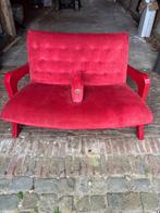 Rood fluwelen bankje, Grace musical theater Carré, Ophalen, Minder dan 75 cm, Tweepersoons, Minder dan 150 cm