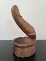 Houten Asbak Penis 21cm, Ophalen of Verzenden