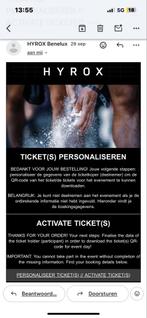 Hyrox Amsterdam womans open ticket 15 januari, Tickets en Kaartjes, Evenementen en Festivals, Eén persoon