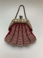 Vintage Kralen Avondtasje, Ophalen of Verzenden, Gebruikt, Rood, Avondtasje