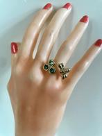 Uno de 50 ring (61) 17/57 Gold Ring Bee Bzz, Sieraden, Tassen en Uiterlijk, Ringen, Met kristal, Overige materialen, Nieuw, Ophalen of Verzenden