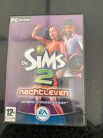 PC cd-rom De SIMS 2 nachtleven uitbreidingspakket 12+, Spelcomputers en Games, Gebruikt, 1 speler, Eén computer, Ophalen of Verzenden