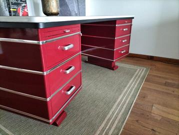 Vintage Bureau met Lades - afbeelding 3