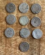 10 stuiver / 5 cent Willem III (mindere kwaliteit), Postzegels en Munten, Munten | Nederland, Setje, Zilver, Ophalen of Verzenden
