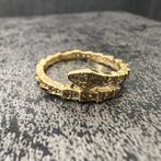 14 karaat gouden slang ring, Ophalen of Verzenden, Zo goed als nieuw, Goud