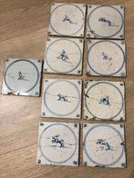 Antieke Tegels met verschillende hondjes, Antiek en Kunst, Antiek | Wandborden en Tegels, Ophalen of Verzenden