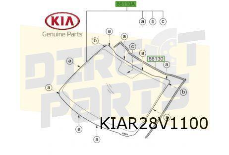 Kia Picanto (6/17-9/20) Voorruit (groen) Origineel! 86110G60, Auto-onderdelen, Ruiten en Toebehoren, Kia, Nieuw, Ophalen of Verzenden
