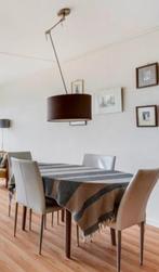 Verstelbare plafondlamp / hanglamp met bruine kap, Ophalen, Gebruikt
