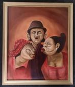 Schilderij met houten lijst 55x65 cm, Ophalen of Verzenden