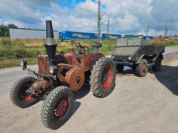 20 PK Gloekop Lanz Bulldog en Unimog 401 25000 € beschikbaar voor biedingen