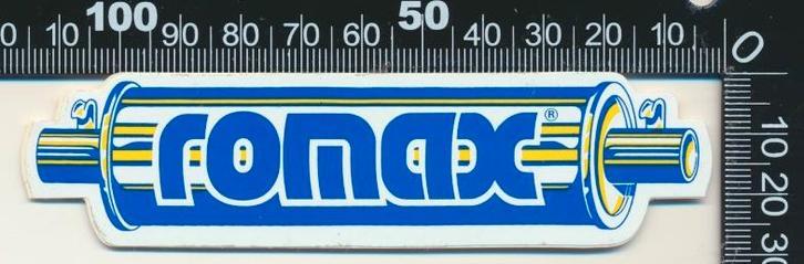 Sticker: Romax, Verzamelen, Stickers, Zo goed als nieuw, Auto of Motor, Verzenden
