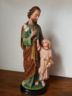 Oud Sint Jozef met het kindje Jezus beeld,35cm.hoog., Antiek en Kunst, Antiek | Religie, Ophalen of Verzenden