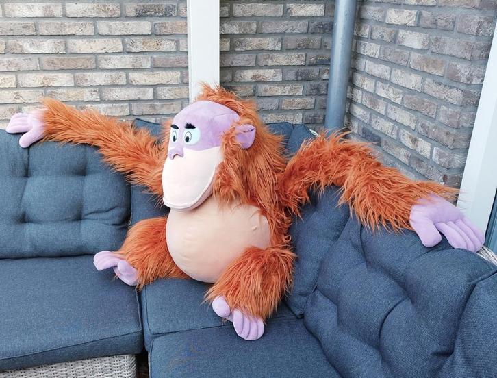 XXL knuffel King Louie Disney Paris, Verzamelen, Disney, Gebruikt, Knuffel, Leeuwenkoning of Jungle Boek, Ophalen of Verzenden