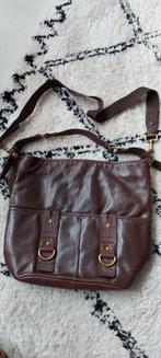 Leren tas Tommy Hilfiger, Sieraden, Tassen en Uiterlijk, Tassen | Schoudertassen, Ophalen of Verzenden, Zo goed als nieuw, Bruin