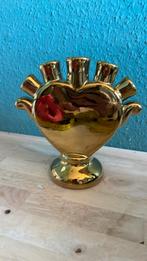 Vaasje goud hart ( tulpenvaas), Huis en Inrichting, Woonaccessoires | Vazen, Ophalen of Verzenden, Overige kleuren, Overige materialen