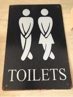 Toilets Retro Metalen Bord (Plaat Vintage WC Toilet Oud), Verzenden, Nieuw