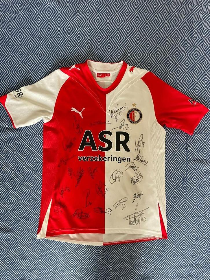 Feyenoord 2009/2010 Thuis shirt (vol met handtekeningen!), Verzamelen, Sportartikelen en Voetbal, Zo goed als nieuw, Shirt, Feyenoord
