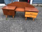 Lage kast klep lade retro vintage teak jaren 60 €125, Ophalen of Verzenden, Gebruikt