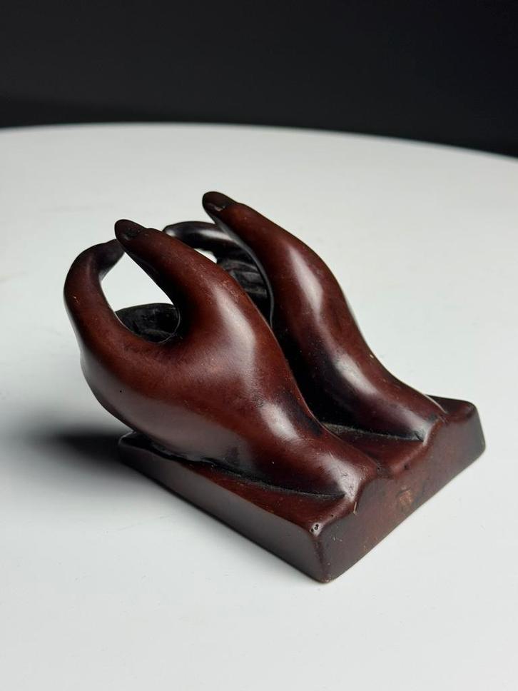 Visitekaart houder klassiek handen, Verzamelen, Beelden en Beeldjes, Zo goed als nieuw, Overige typen, Ophalen